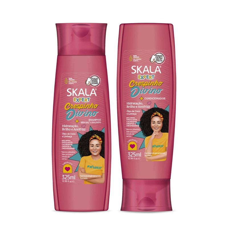 SKALA - Shampoo Acondicionador Crespinho Divino 325ml Duo Pack - Skala Expert