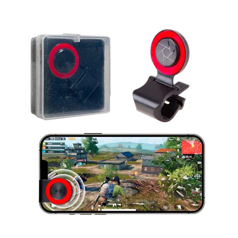 GENERICO - Mini Joystick Ajustable Para Celular Battle Royal Negro