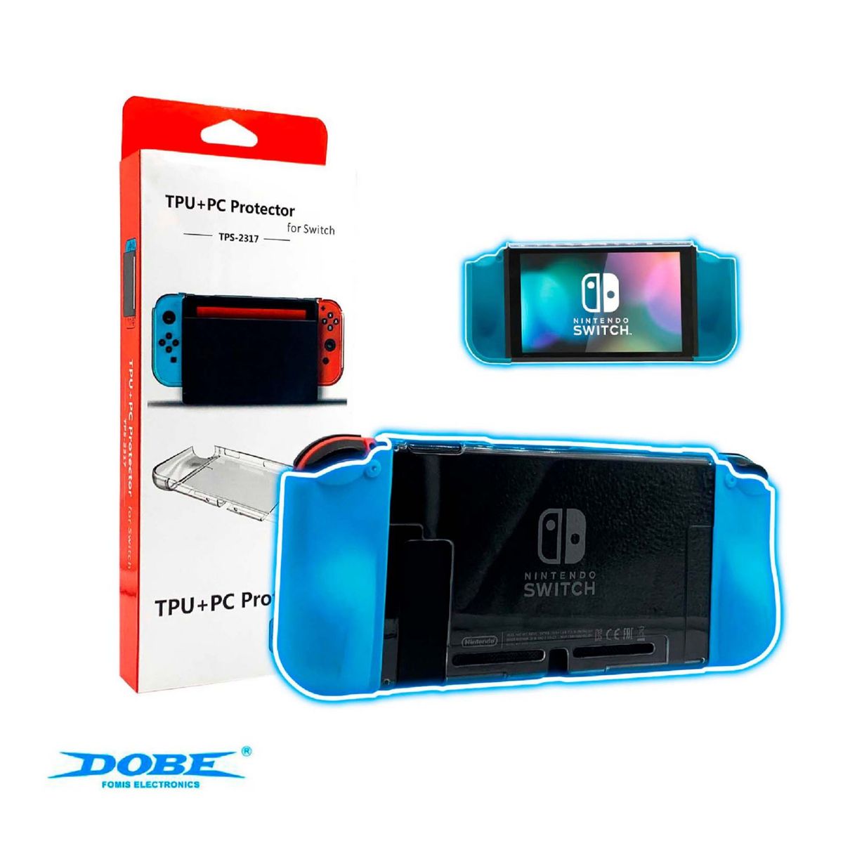 GENERICO - Case Protector Para Nintendo Switch Ultra Slim Celeste