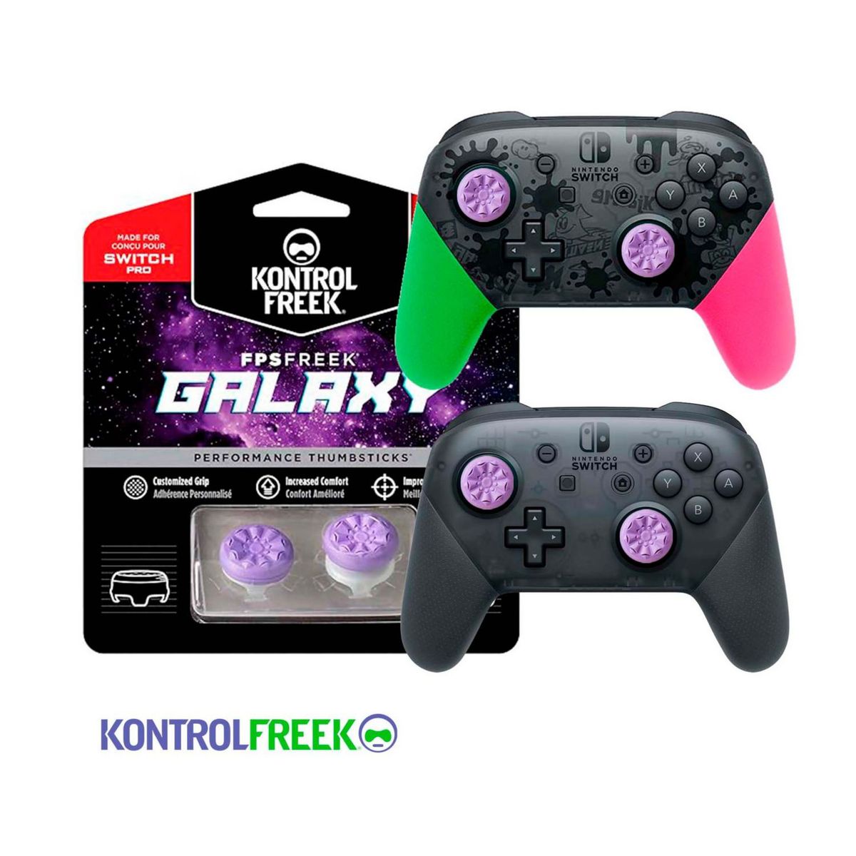 KONTROLFREEK - Kontrolfreek Galaxy  Para Mando Pro Nintendo Switch - Oled