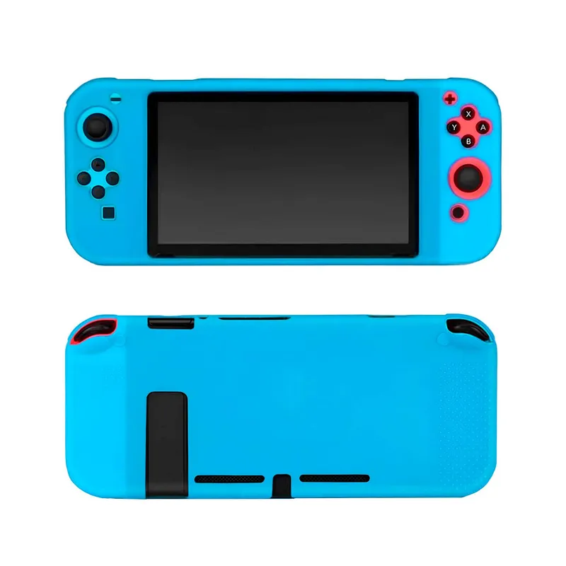 GENERICO - Funda De Silicona Para Nintendo Switch 1 Pieza Azul