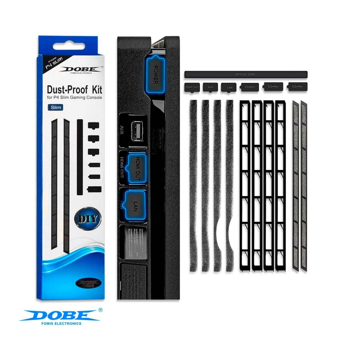 DOBE - Protector Para El Polvo Para Ps4 Slim