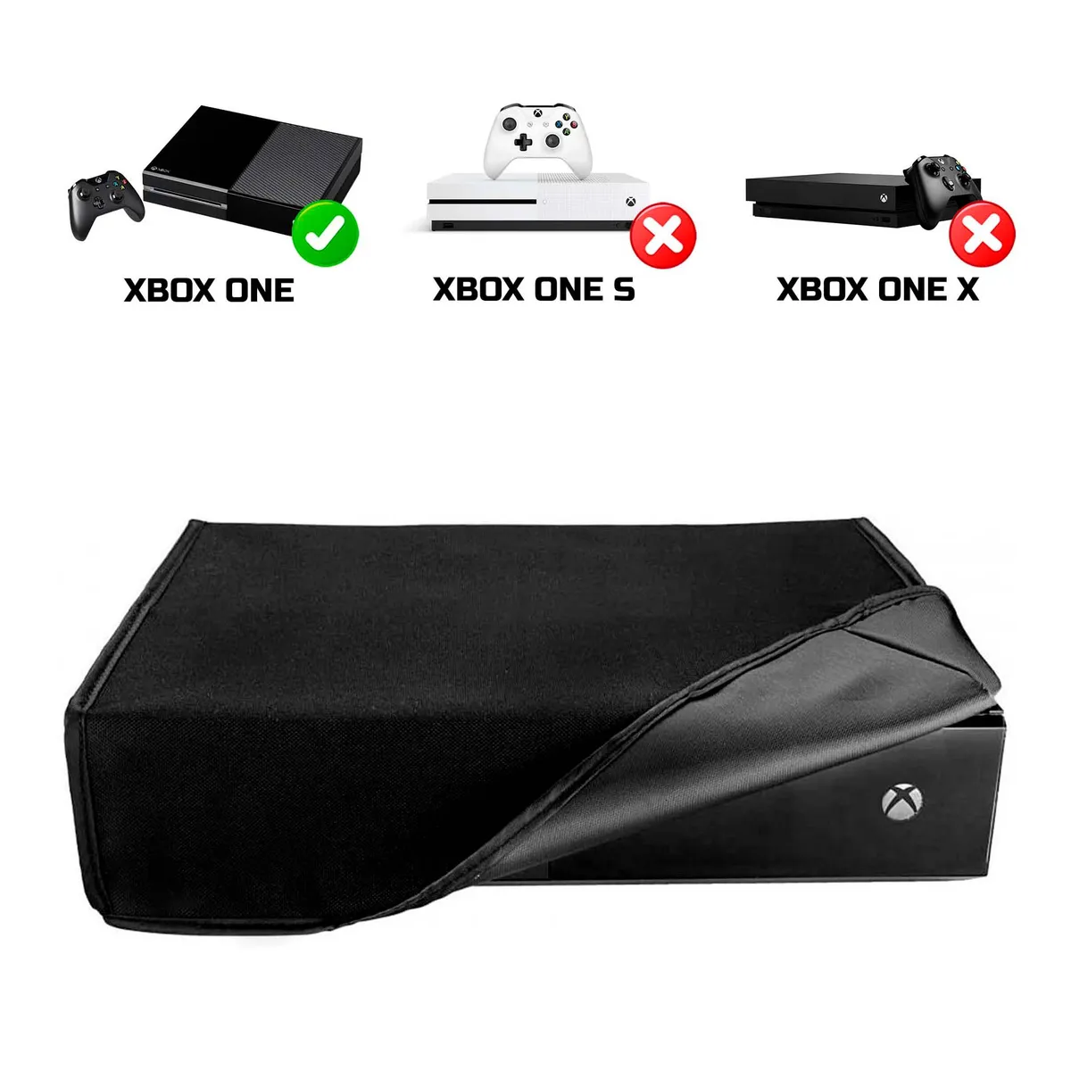 GENERICO - Funda Protector Antipolvo Para Xbox One Negro