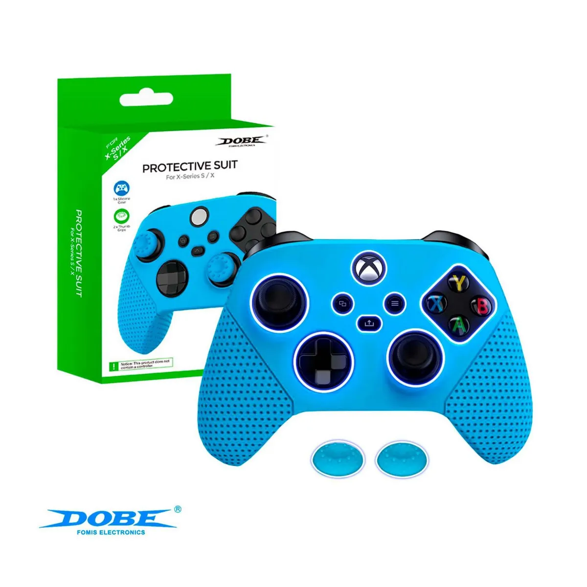 DOBE - Funda De Silicona Para Mandos Xbox Serie X S Con Grip Celeste