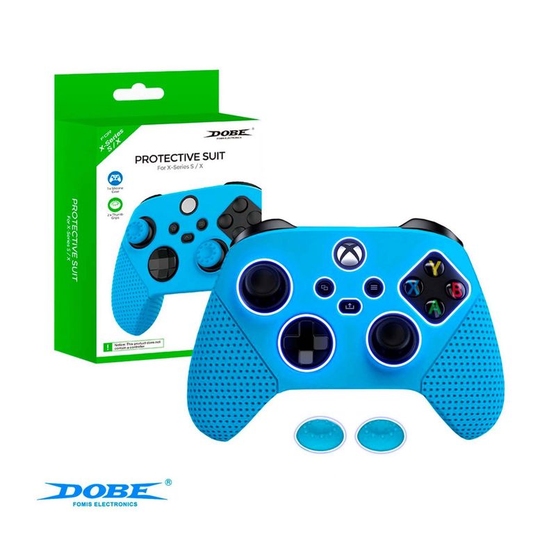 DOBE - Funda De Silicona Para Mandos Xbox Serie X S Con Grip Celeste