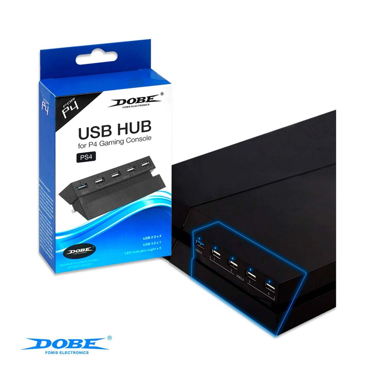 DOBE - Hub USB Para PlayStation 4 Fat Extensión USB