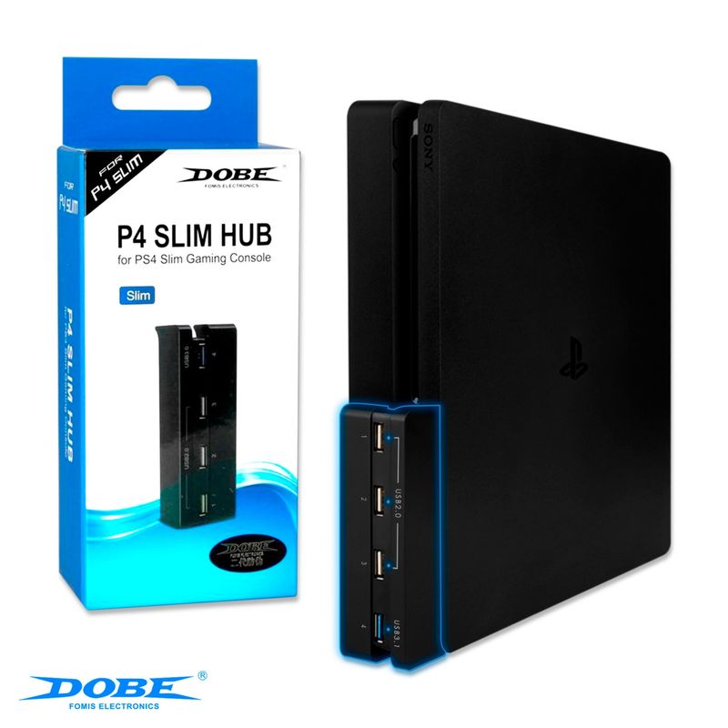 DOBE - Hub USB Para PlayStation 4 Slim Extensión USB