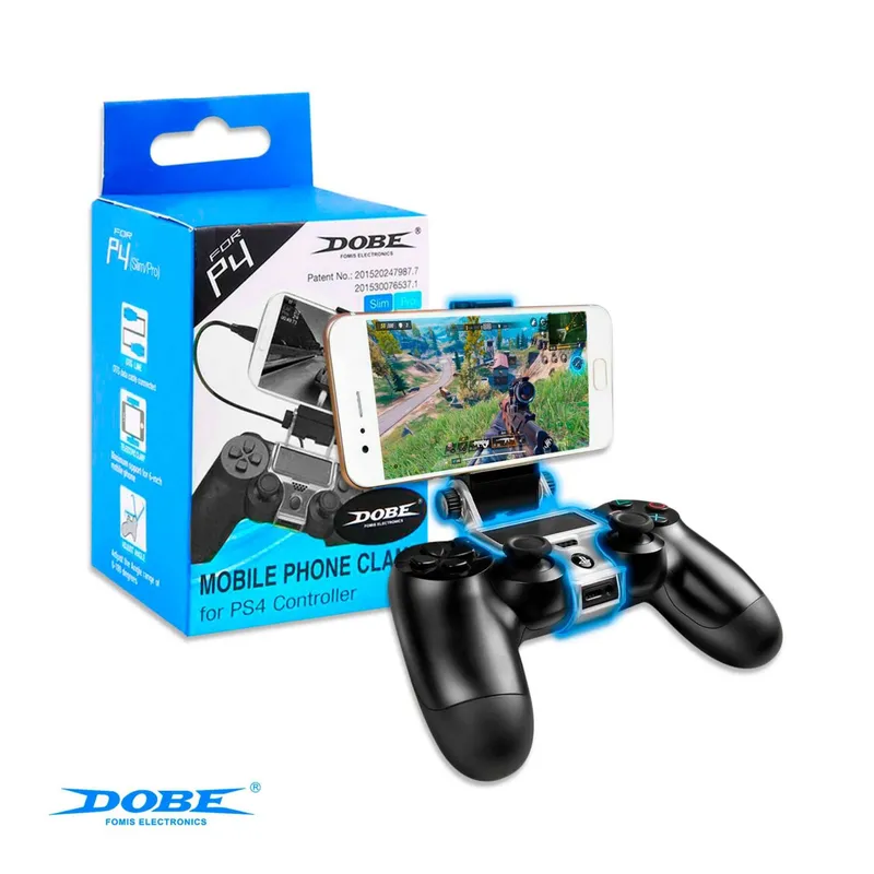 DOBE - Soporte de celular para mando ps4 dualshock 4 fat slim pro