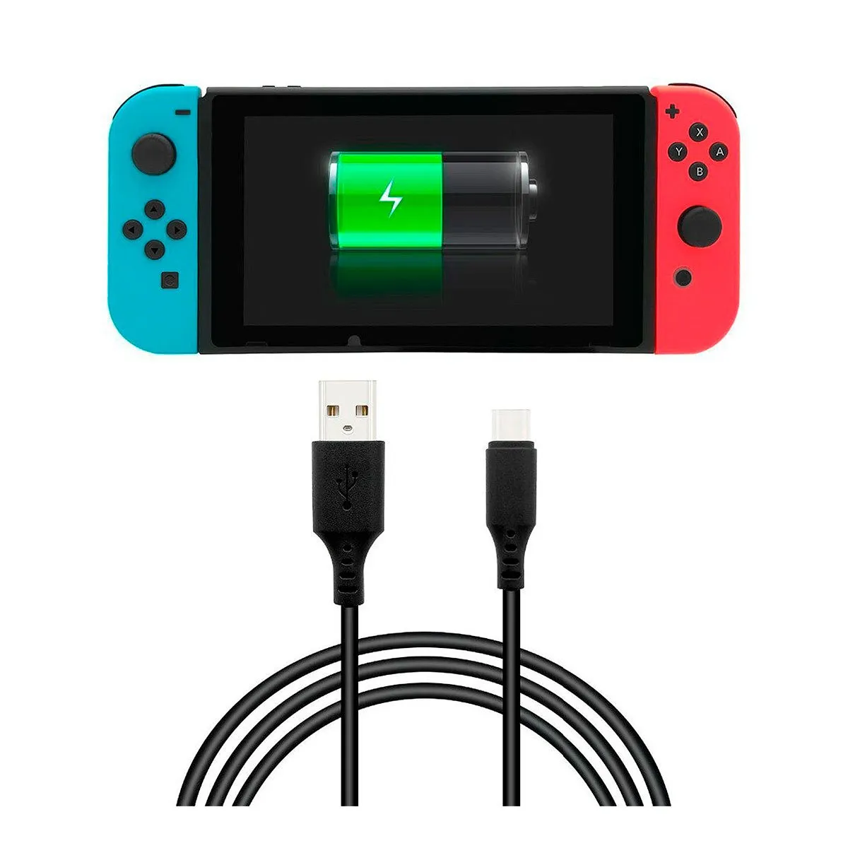 GENERICO - Cargador Para Nintendo Switch Cable Usb Nintendo Switch