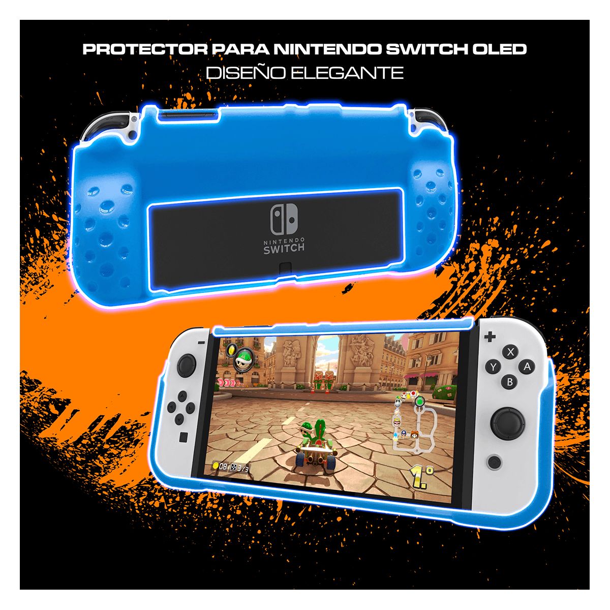 DOBE - Case Protector Para Nintendo Switch Oled Dobe Celeste