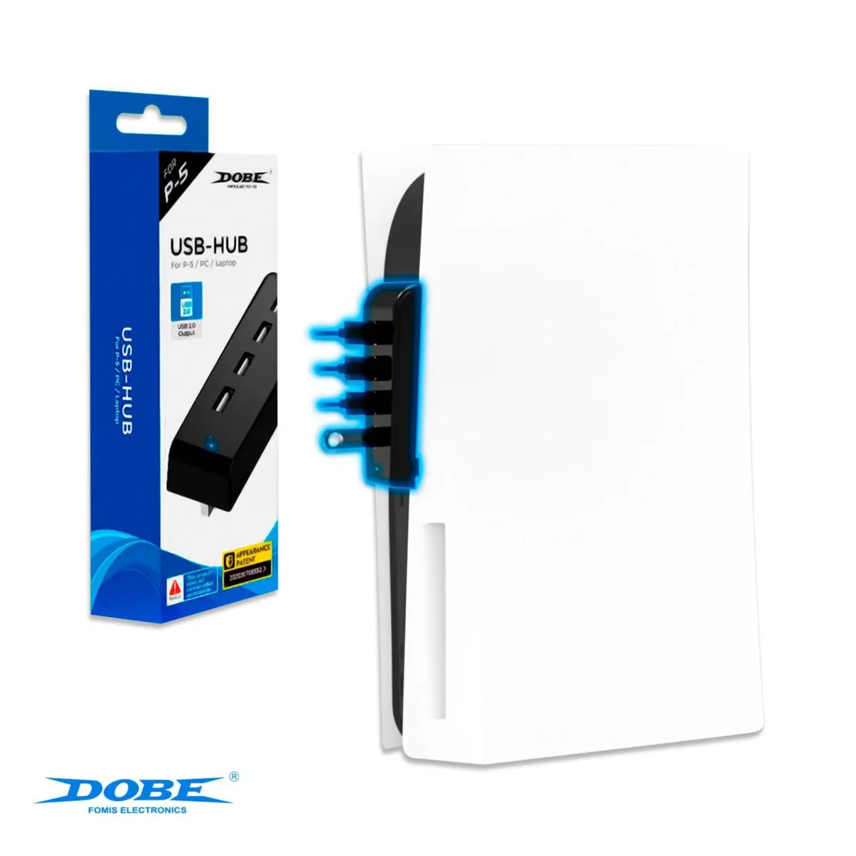 DOBE - Hub 2.0 Usb Para Playstation 5 Extension Usb