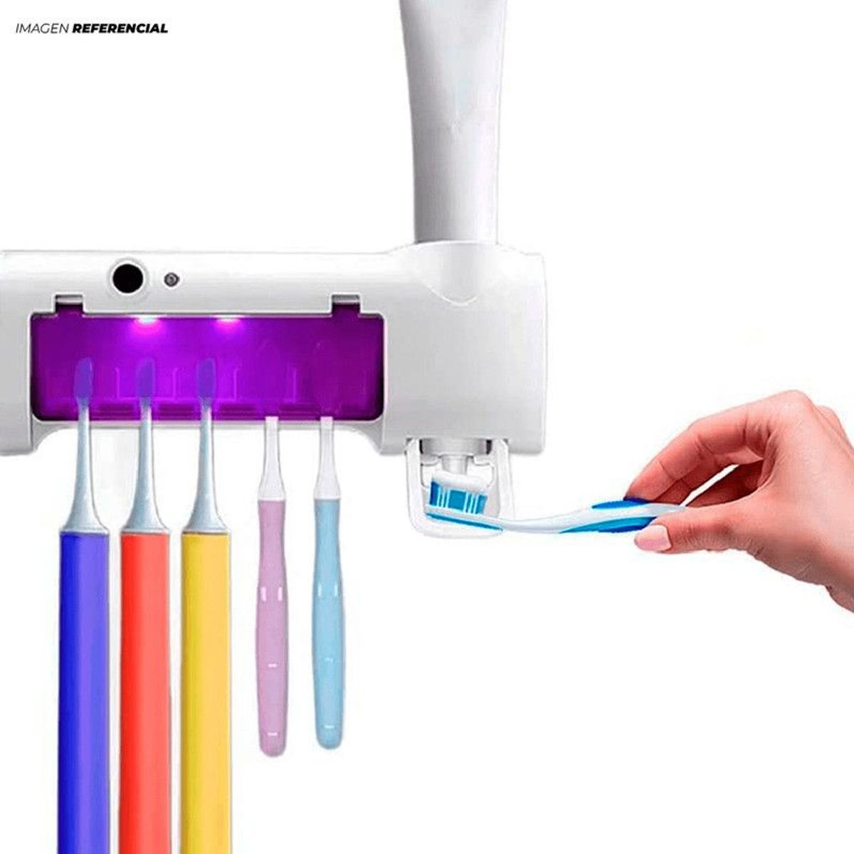 GENERICO - Organizador de Cepillos y Dispensador Pasta Dental