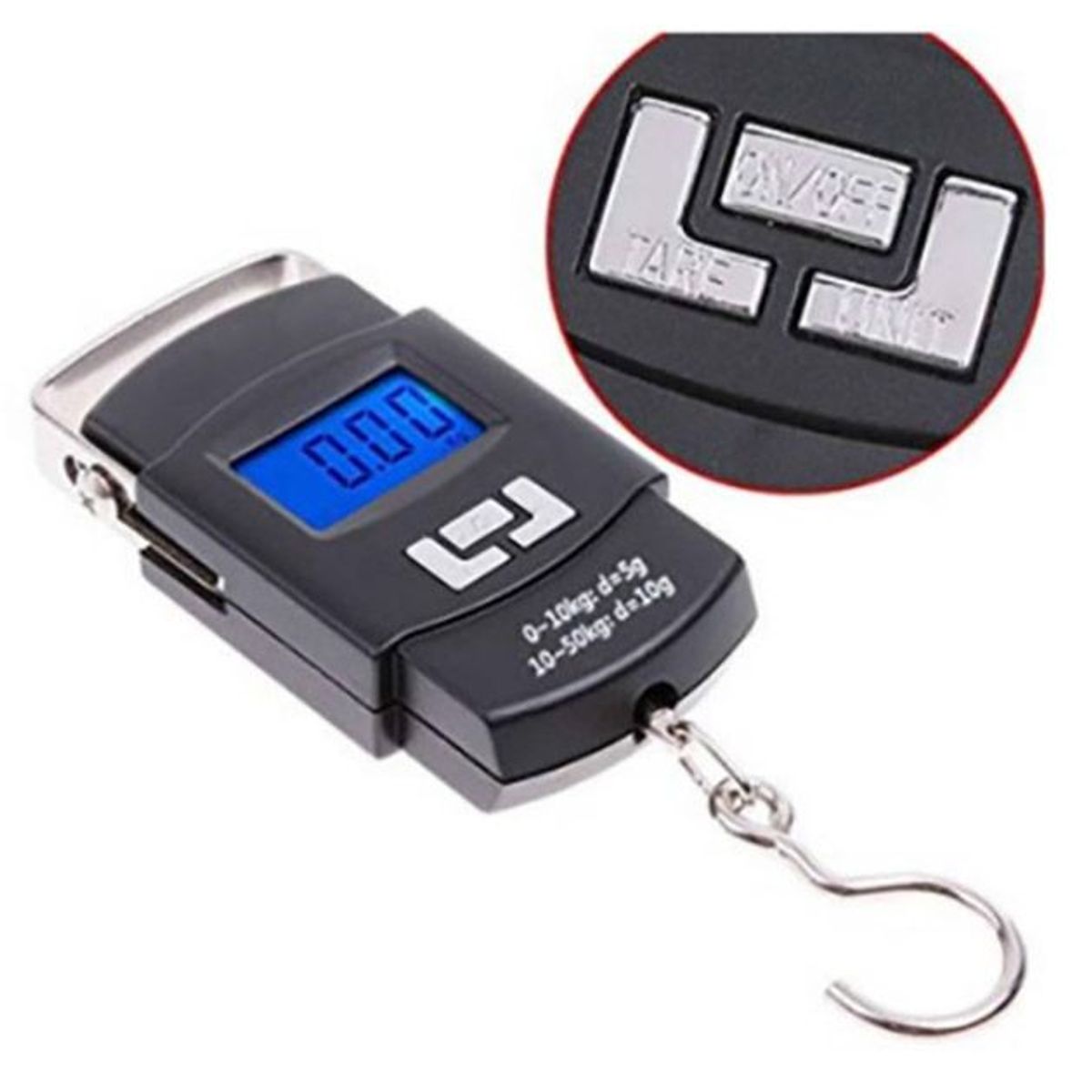 GENERICO - Balanza Digital Tipo Romana 50 kgs equipaje