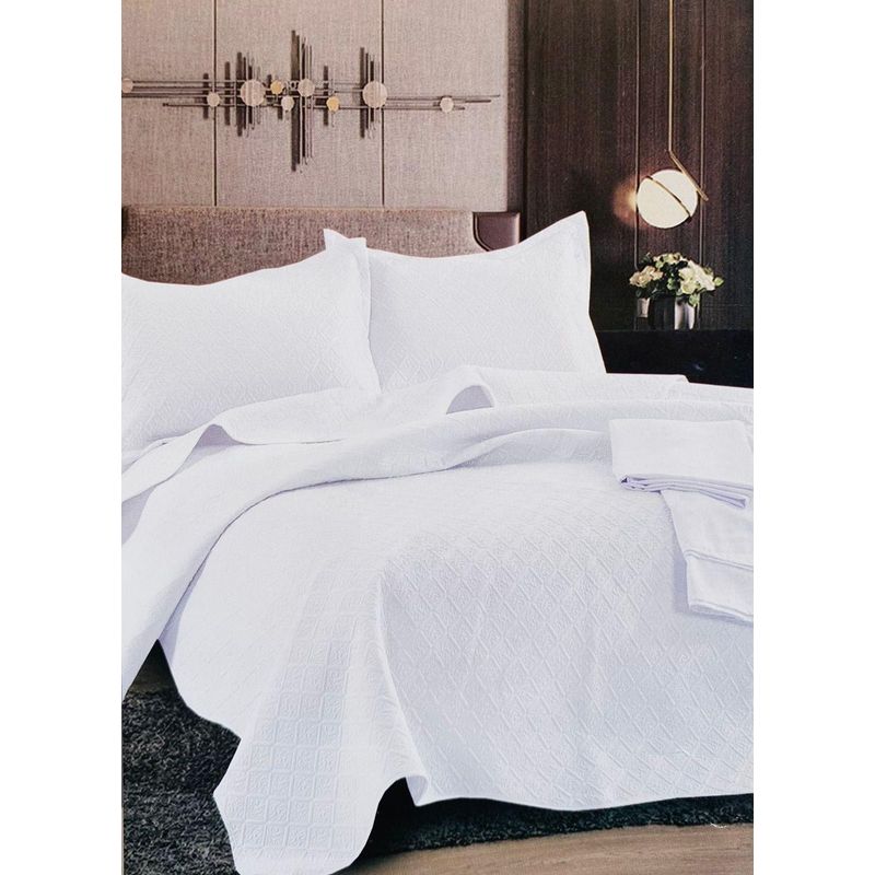 MINGDA - Set de Cubrecama 2pz + Sabanas + Fundas 5 Piezas