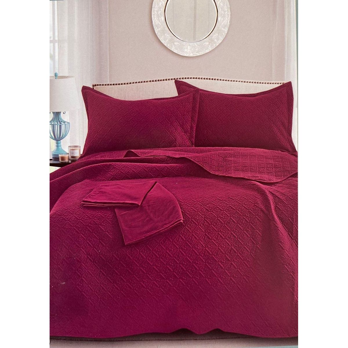 MINGDA - Set de Cubrecama 2pz + Sabanas + Fundas 5 Piezas