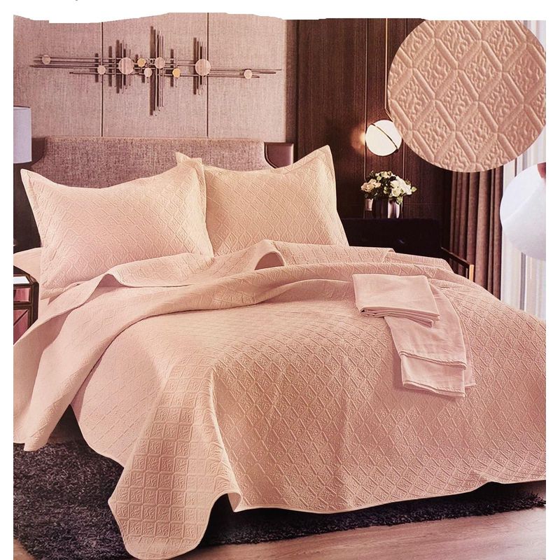 MINGDA - Set de Cubrecama 2pz + Sabanas + Fundas 5 Piezas