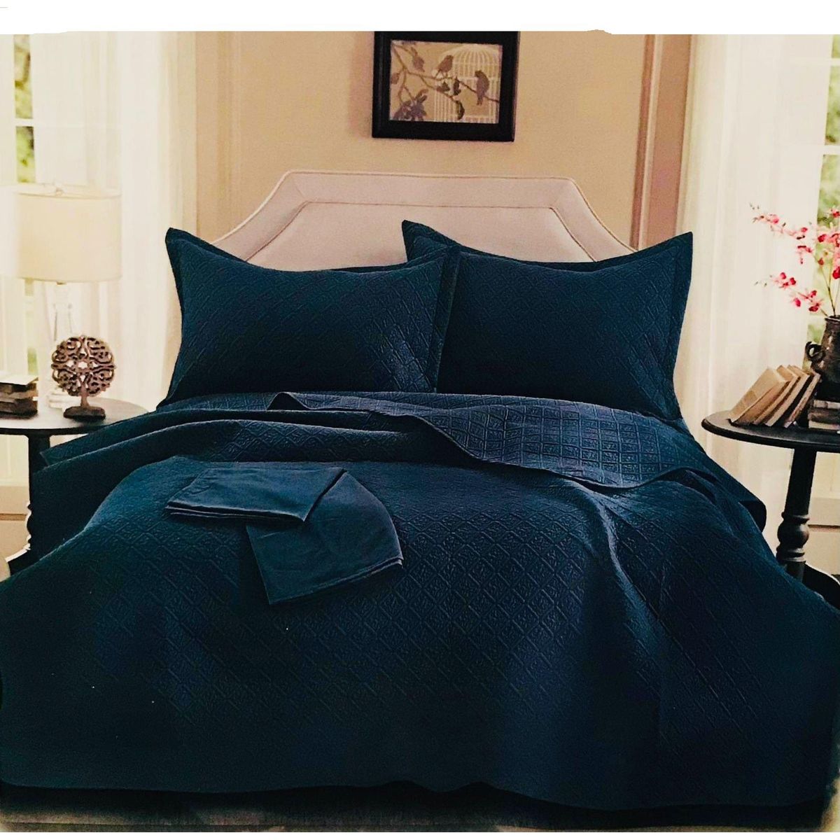 MINGDA - Set De Cubrecama Queen de 5 Piezas