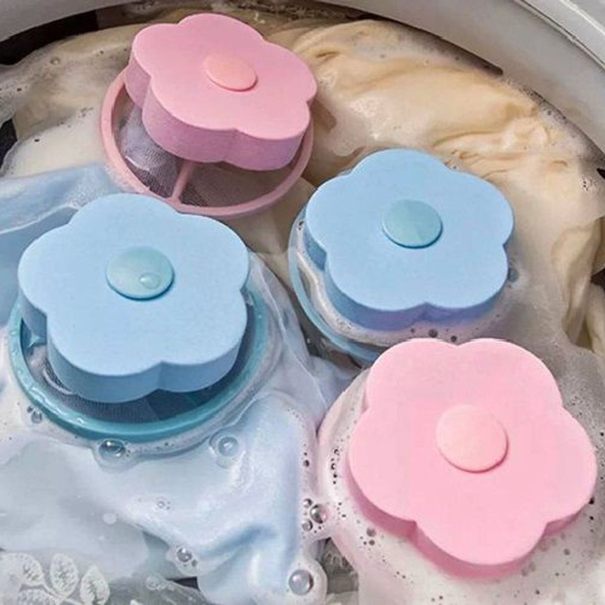 GENERICO - Set x 3 Filtros Atrapa Pelusas para Lavadora