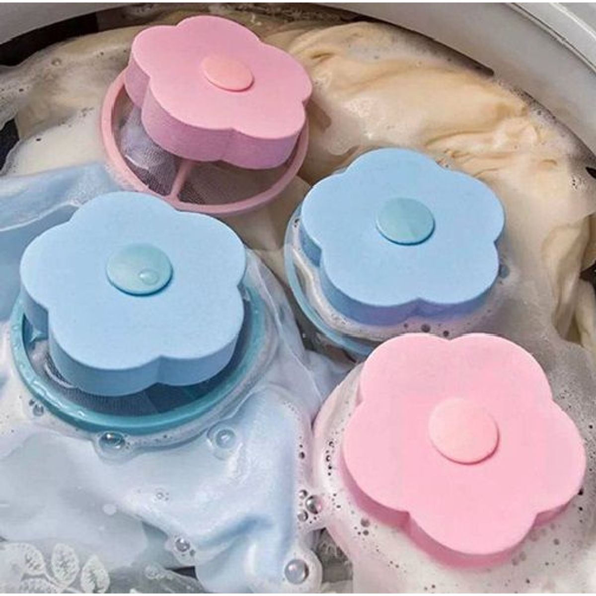 GENERICO - Set x 3 Filtros Atrapa Pelusas para Lavadora