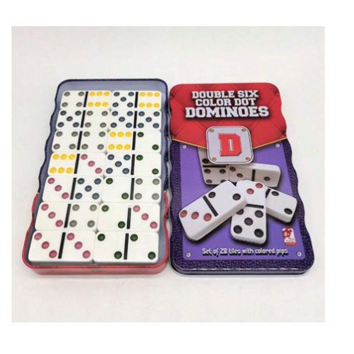 GENERICO - JUEGO DE DOMINÓ  -  LATA COLECCIONABLE REUTILIZABLE