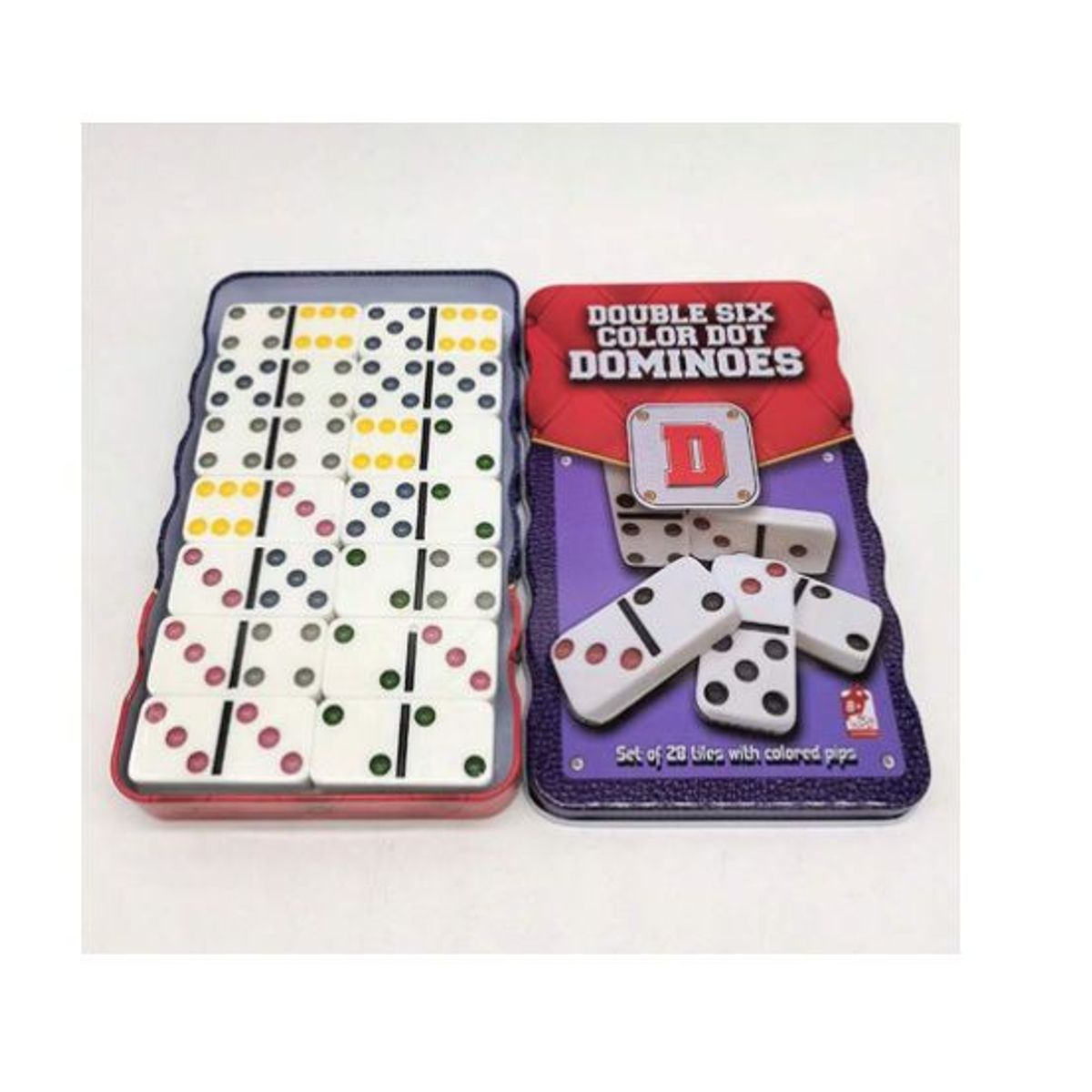 GENERICO - JUEGO DE DOMINÓ  -  LATA COLECCIONABLE REUTILIZABLE