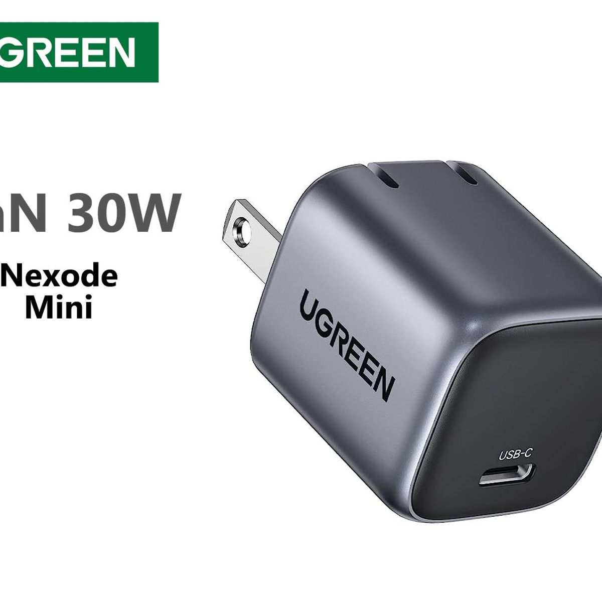 UGREEN - Cargador GaN USB tipo C enchufe US - 30w - UGREEN - Gris