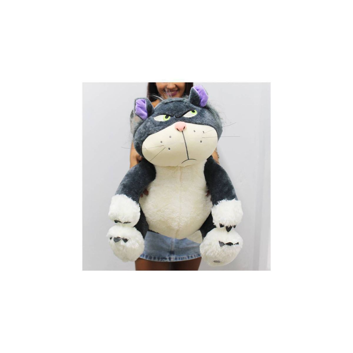 GENERICO - Peluche Gato Lucifer 60cm Gato Kawaii Enfadado Cenicienta