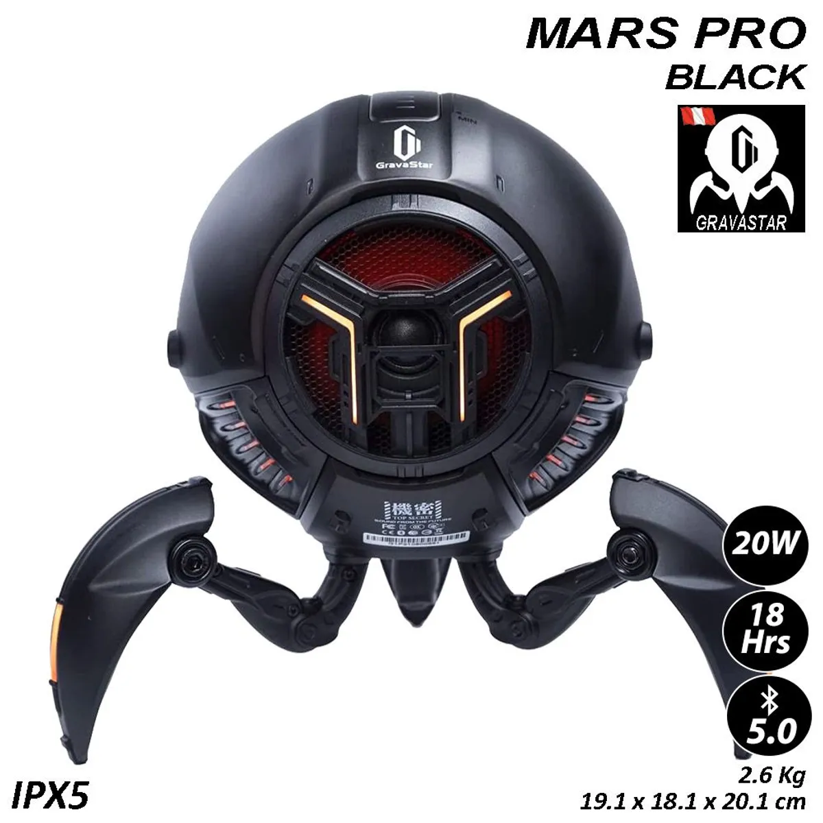 GRAVASTAR - Gravastar Mars Pro - Black Altavoz