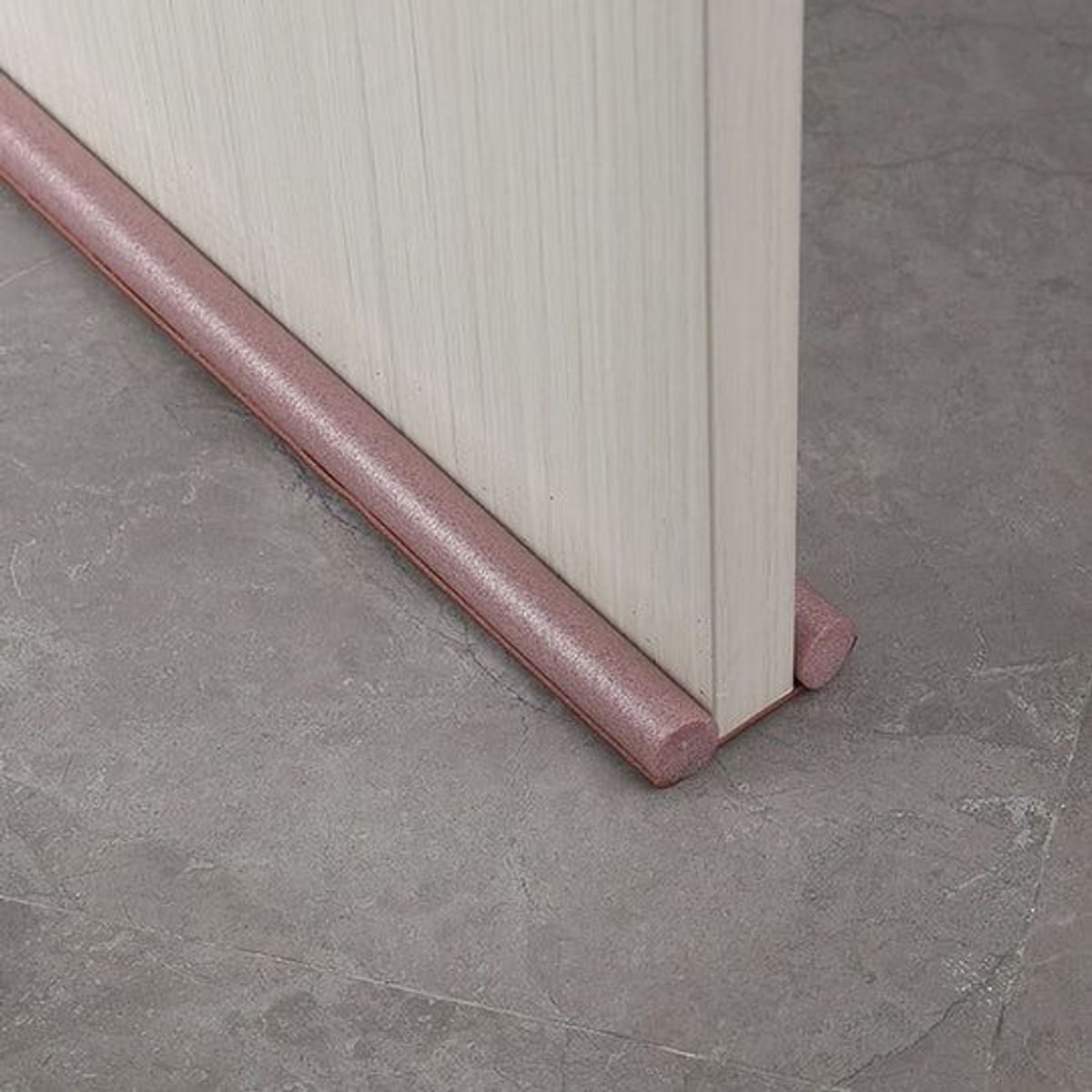 GENERICO - Protector Espuma Burlete Para Puerta Bloqueador Polvo Suciedad marrón