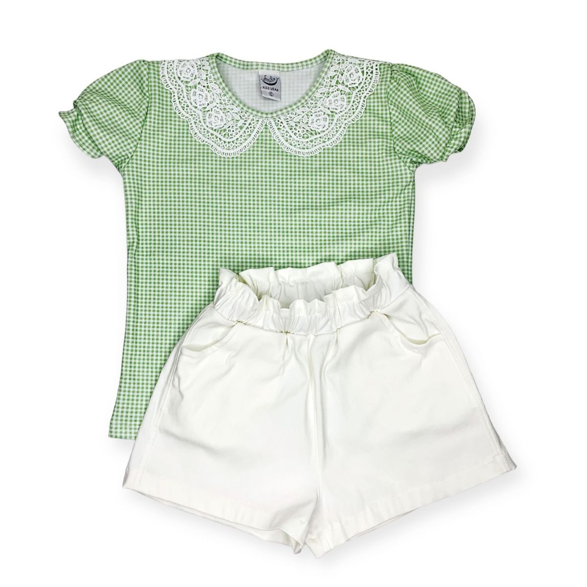 OTTOWARE - CONJUNTO NIÑA CUADROS VERDE