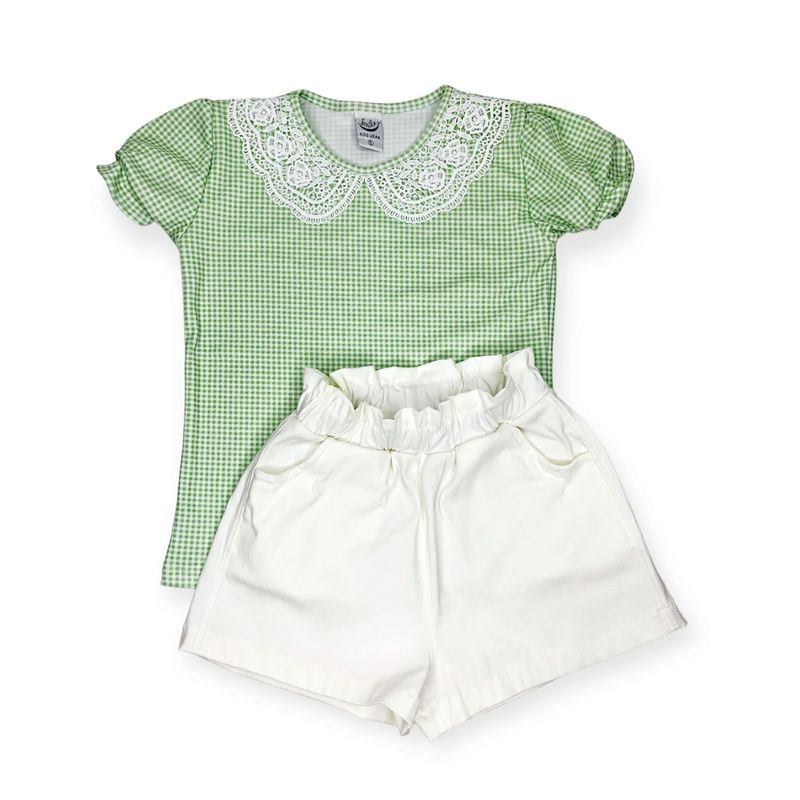 OTTOWARE - CONJUNTO NIÑA CUADROS VERDE