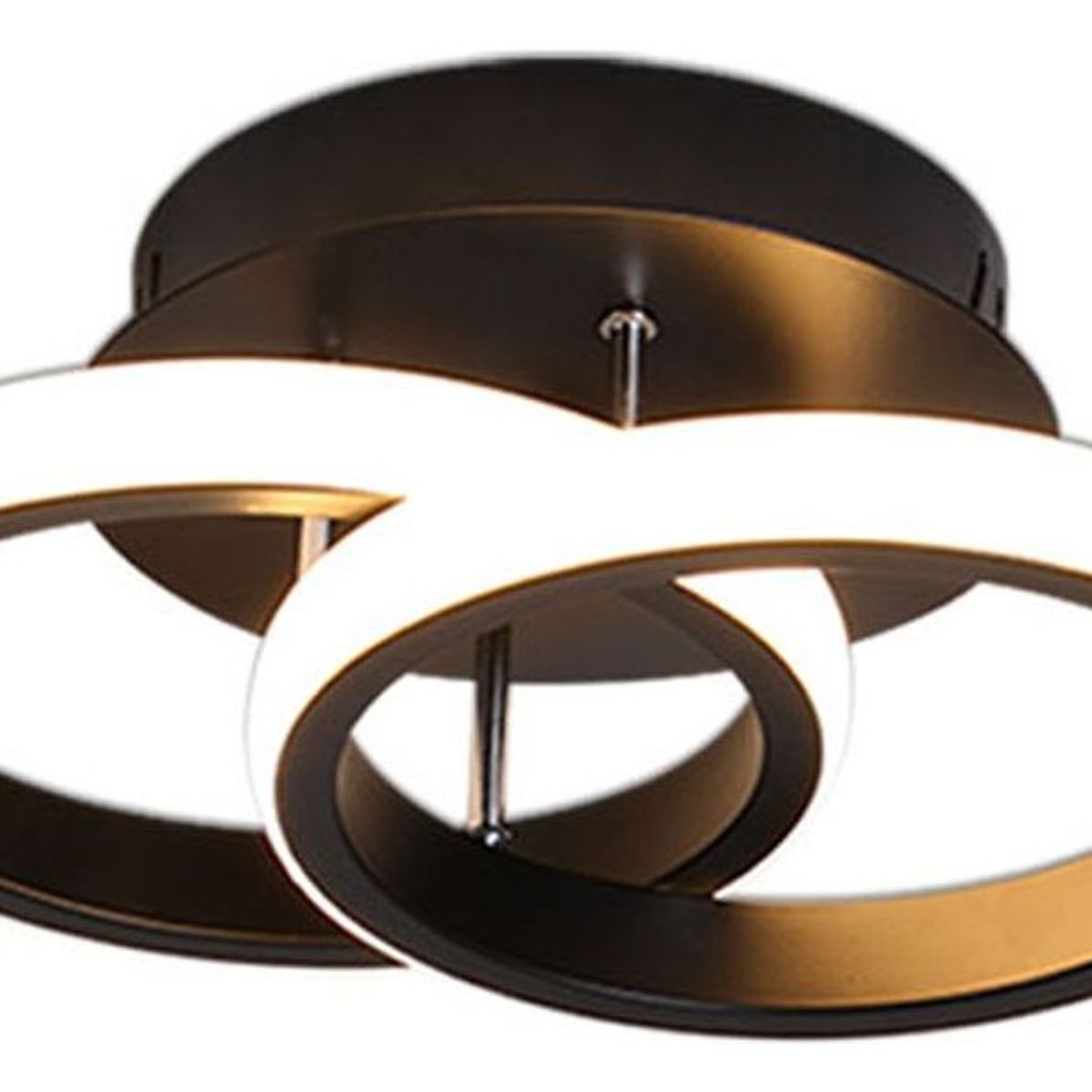 HOME NEAT - Lámparas de Techo LED acrílica Moderno 3 Colores Negro