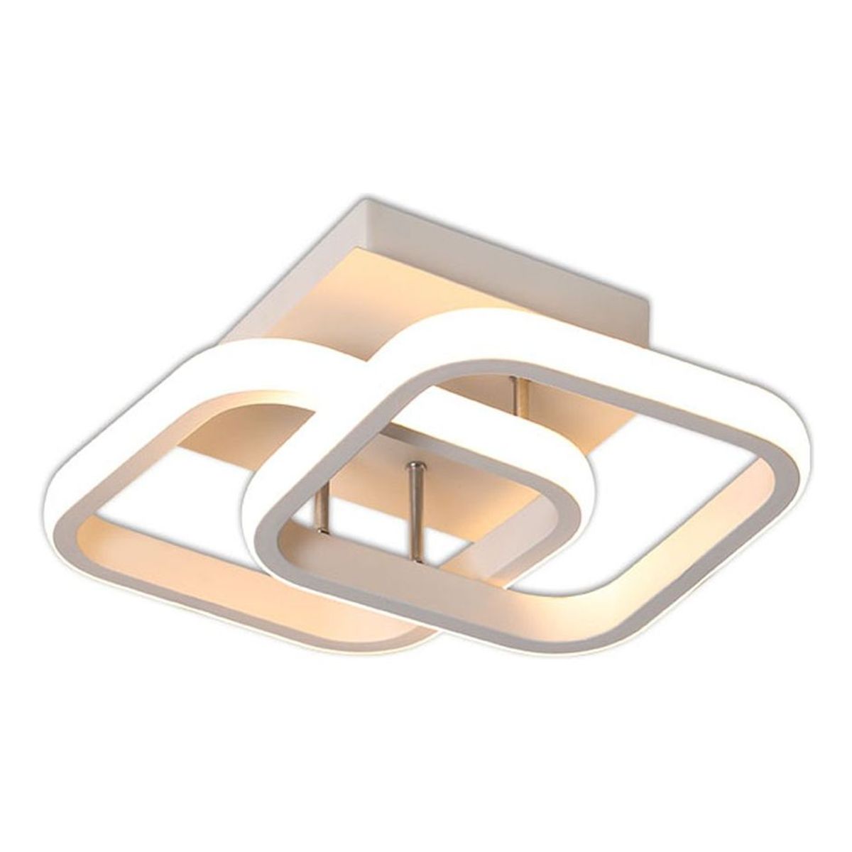 HOME NEAT - Lámparas de Techo LED acrílica Moderno 3 Colores Blanco