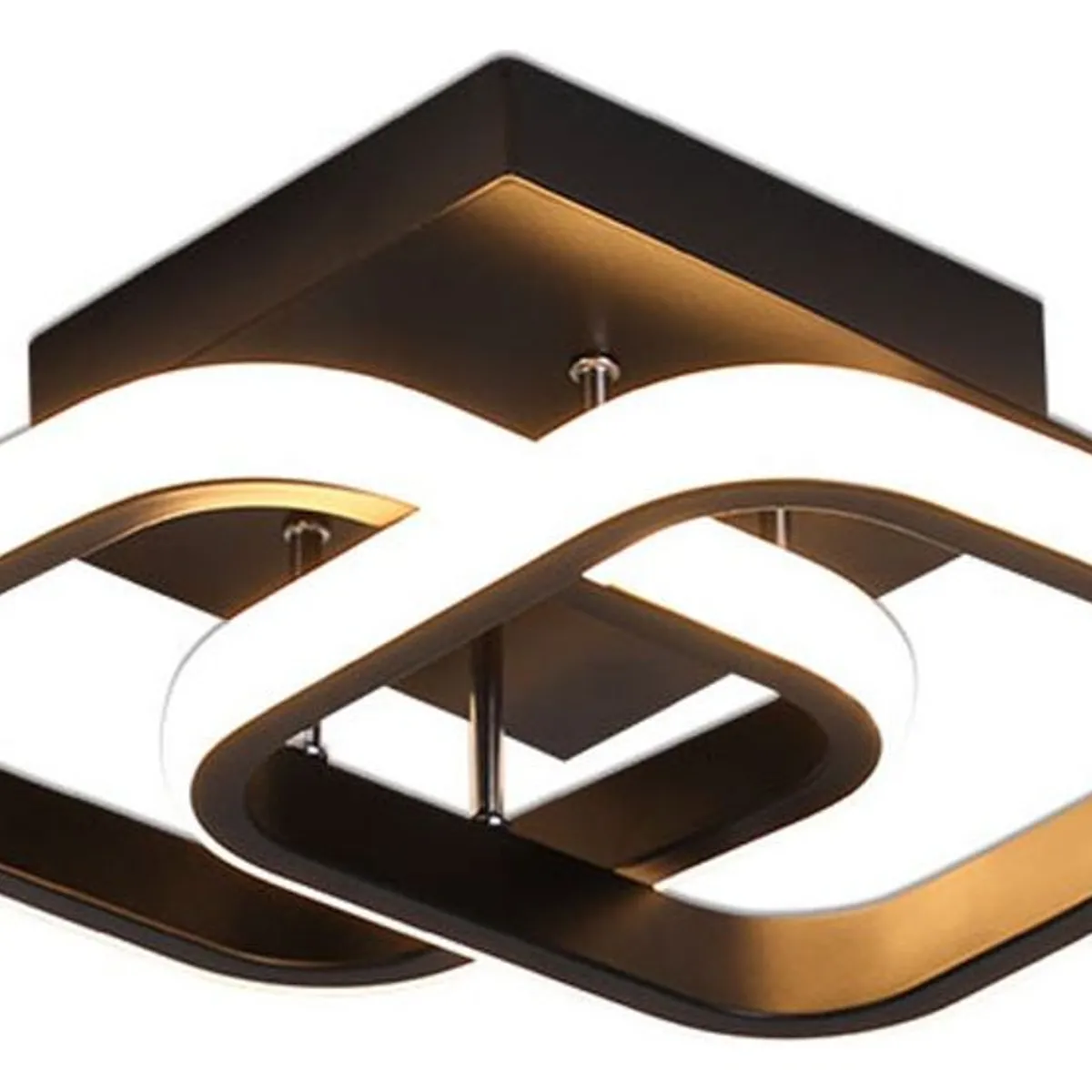 HOME NEAT - Lámparas de Techo LED acrílica Moderno 3 Colores Negro