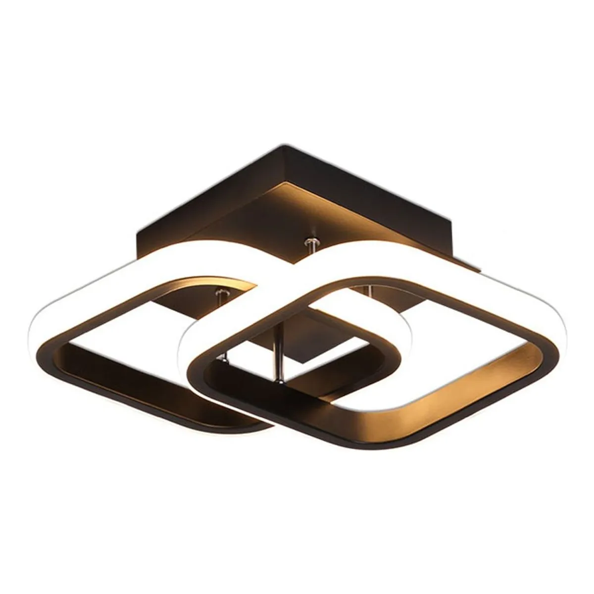 HOME NEAT - Lámparas de Techo LED acrílica Moderno 3 Colores Negro