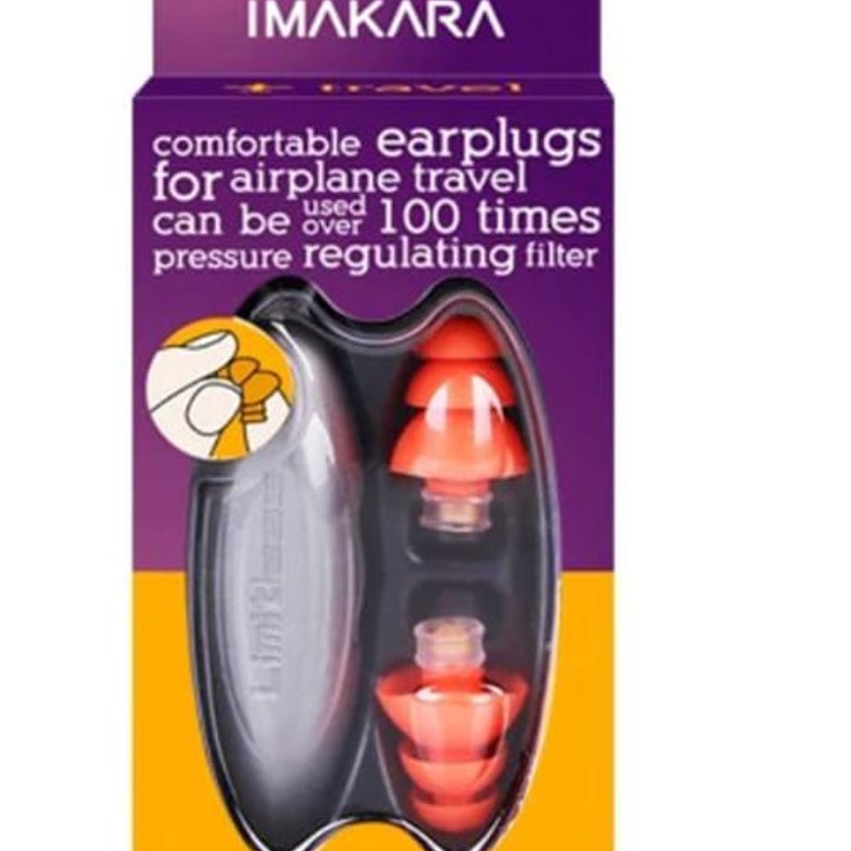 GENERICO - TAPONES PARA LOS OIDOS CANCELACION DE RUIDO PARA VIAJES EN AVION Y CARRETERA