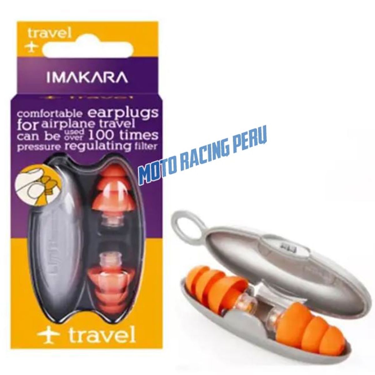 GENERICO - TAPONES PARA LOS OIDOS CANCELACION DE RUIDO PARA VIAJES EN AVION Y CARRETERA