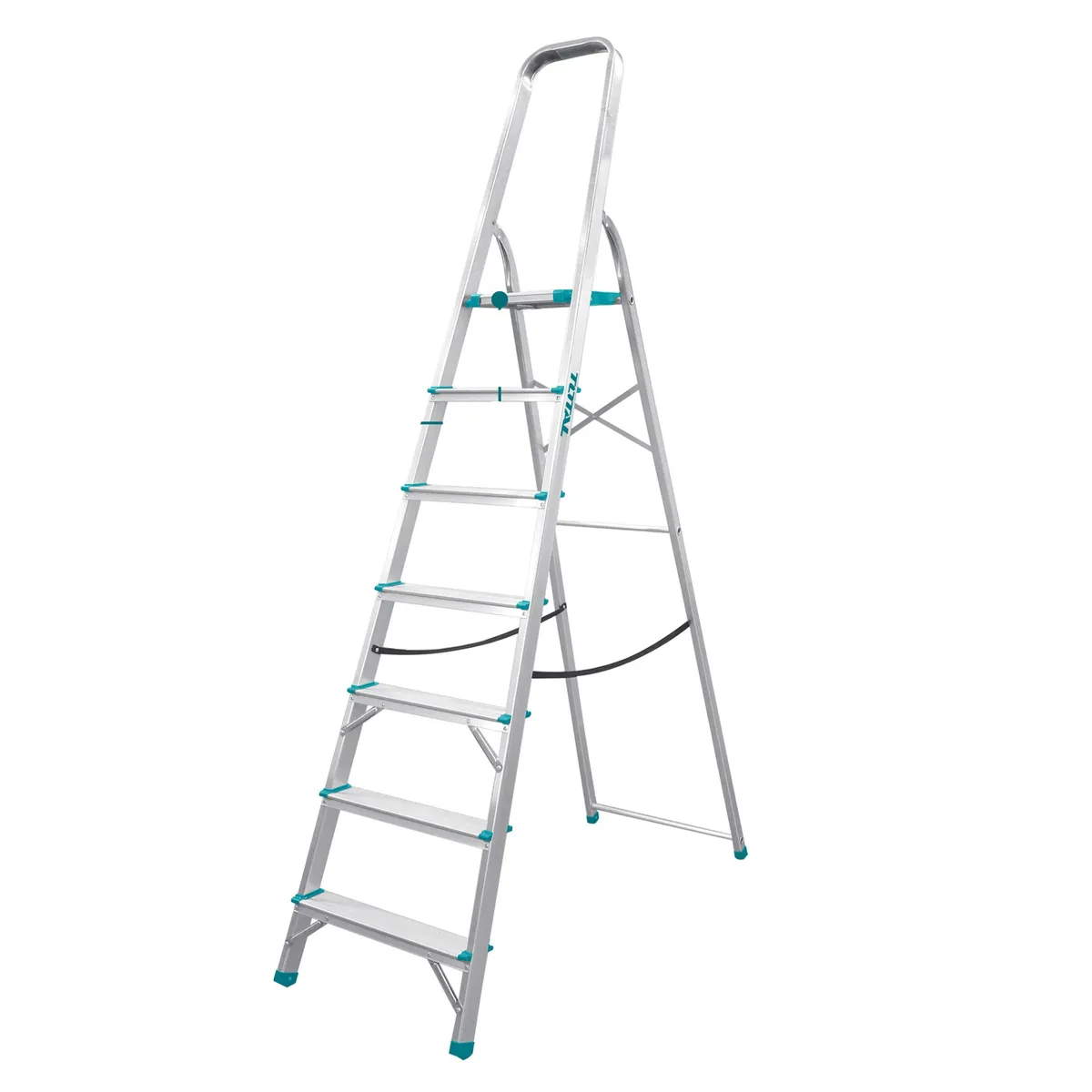 TOTAL TOOLS - Escalera tubular 7 peldaños soporta 150kg Total