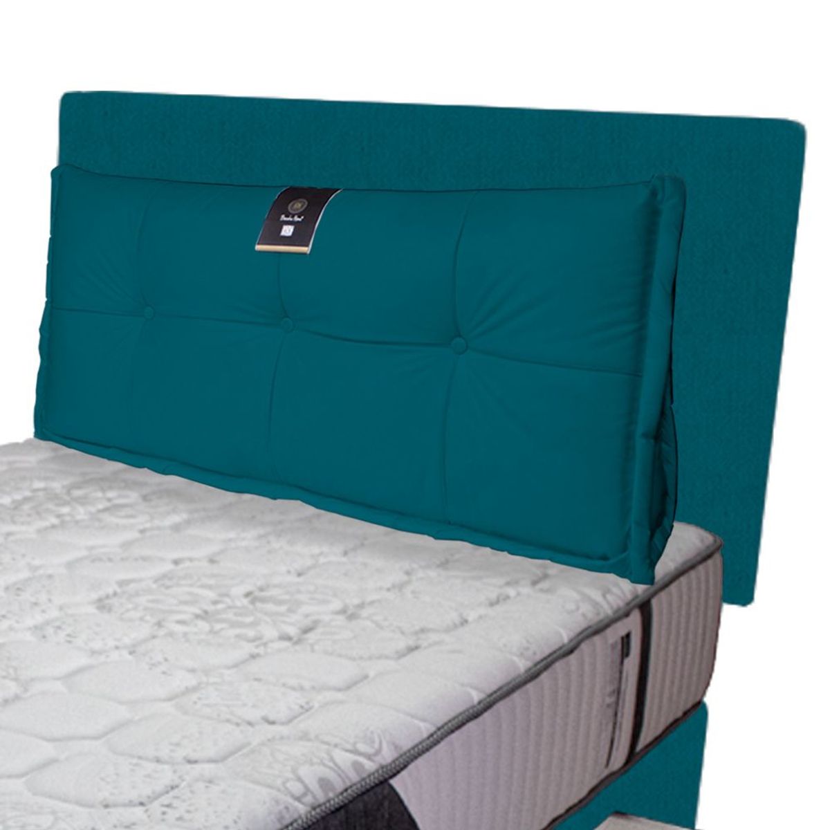 BARAKA HOME - Dormitorio Pocket Vip + 4 Caj. 2 Plz + Cabecera + Cojin - Cobalto