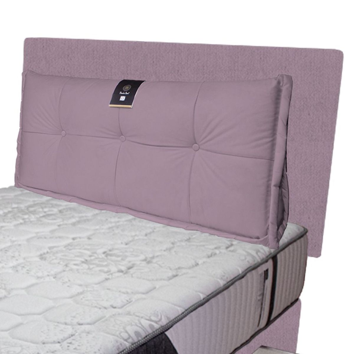 BARAKA HOME - Dormitorio Pocket Vip + 4 Caj. 2 Plz + Cabecera + Cojin - Lila
