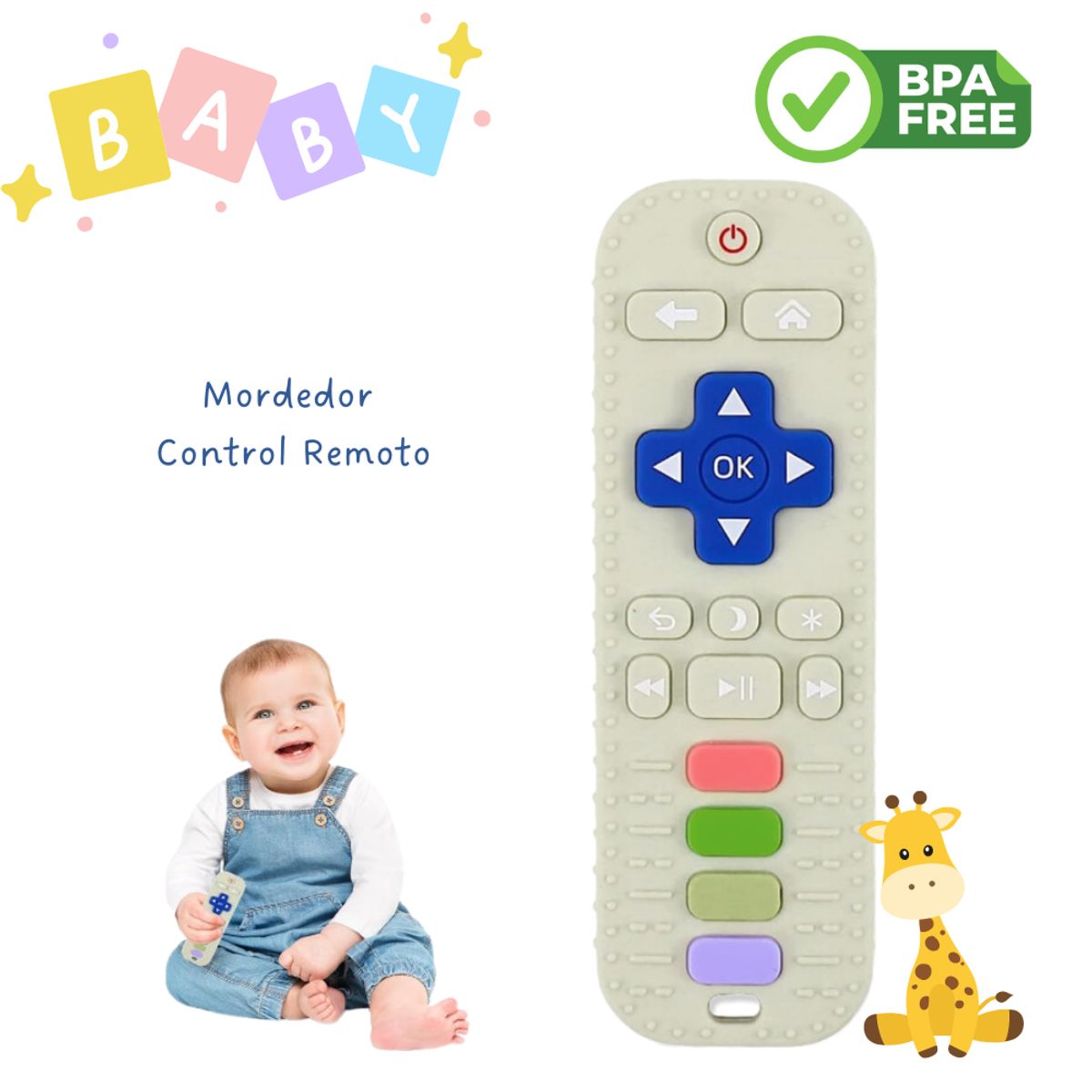 GENERICO - Mordedor de silicona Denticion para bebe