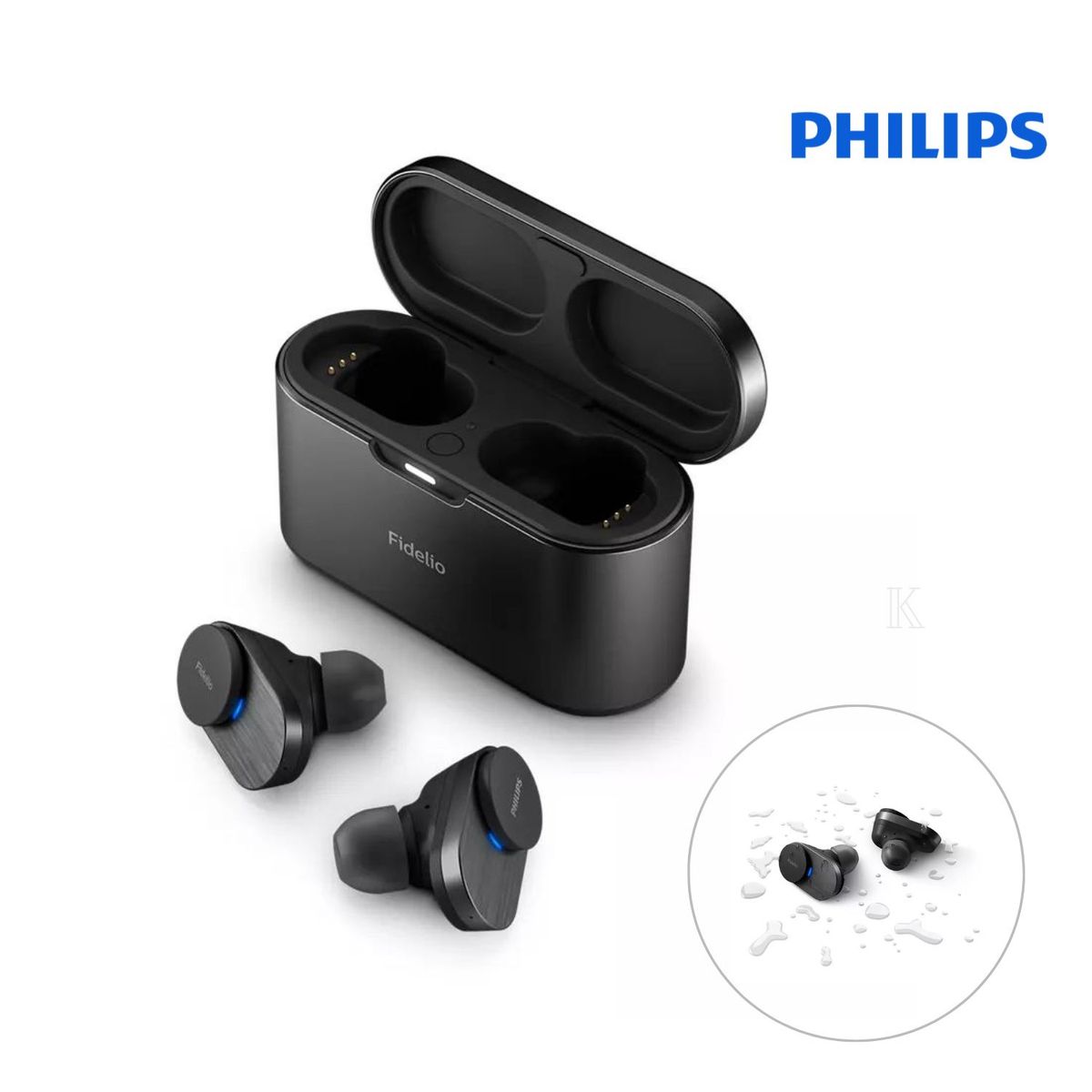 PHILIPS - AUDÍFONOS INALÁMBRICOS 24H PHILIPS FIDELIO T1 NEGRO