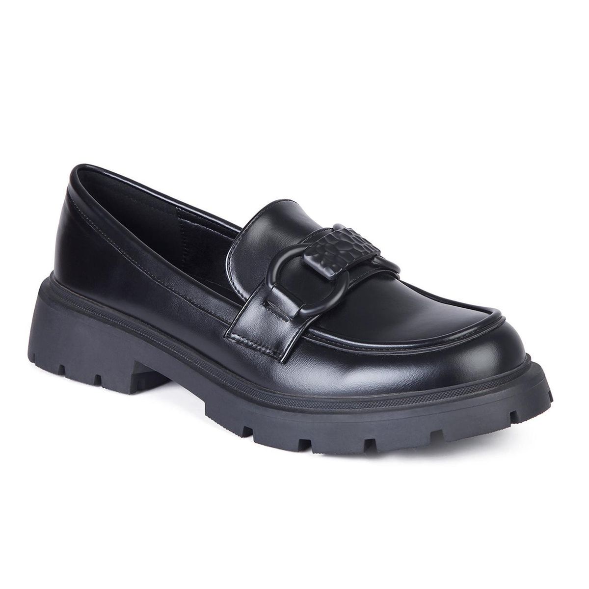 STHEF - MOCASIN MUJER STHEF NEGRO 7895