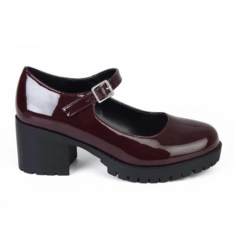 STHEF - MOCASIN MUJER STHEF BURGUNDY 7896