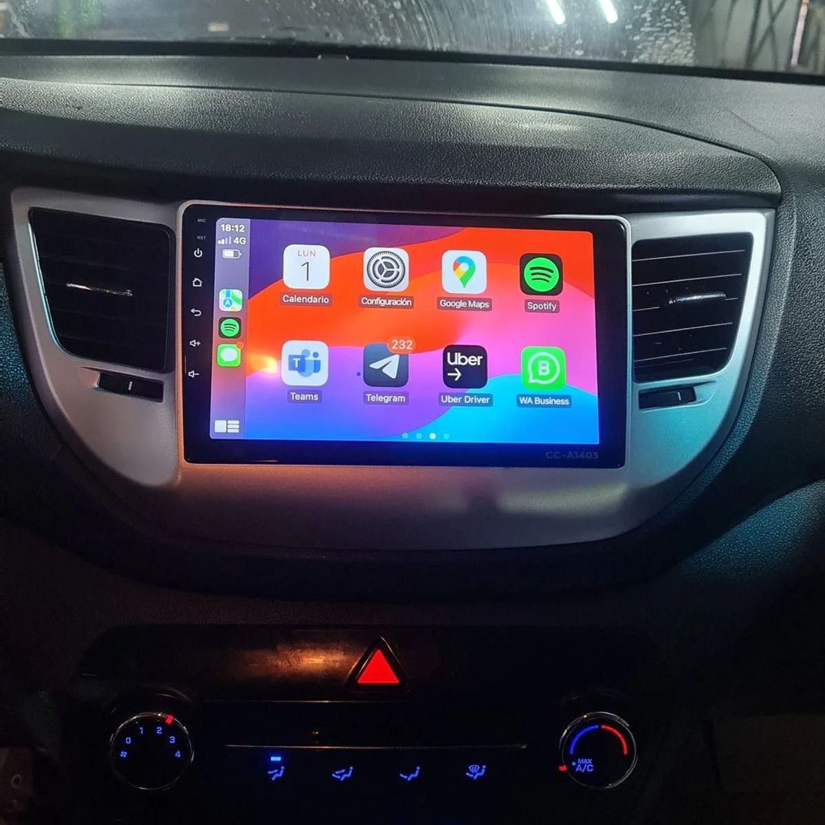 GENERICO - Autoradio Hyundai Tucson 2016 – 2018 +Cámara Full HD