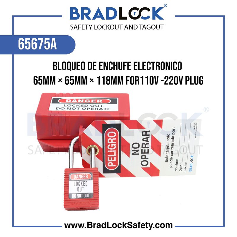 BRADLOCK - Bloqueo de Enchufe Eléctrico Grande