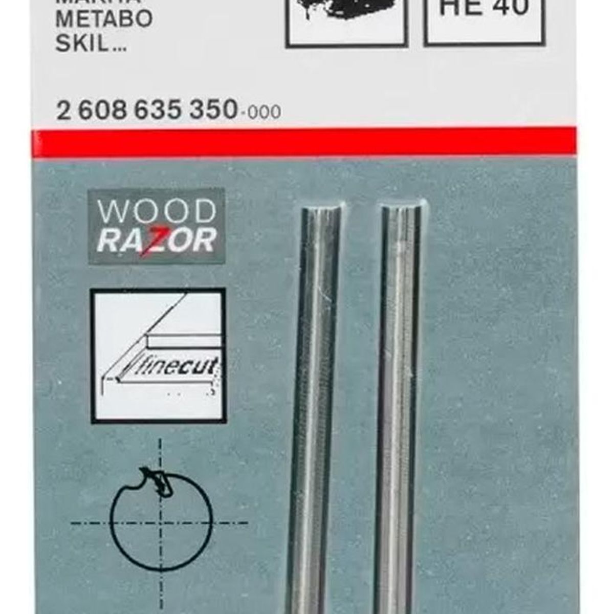 BOSCH - Cuchilla Bosch para Cepillo GHO 20-82 Universal WoodRazor