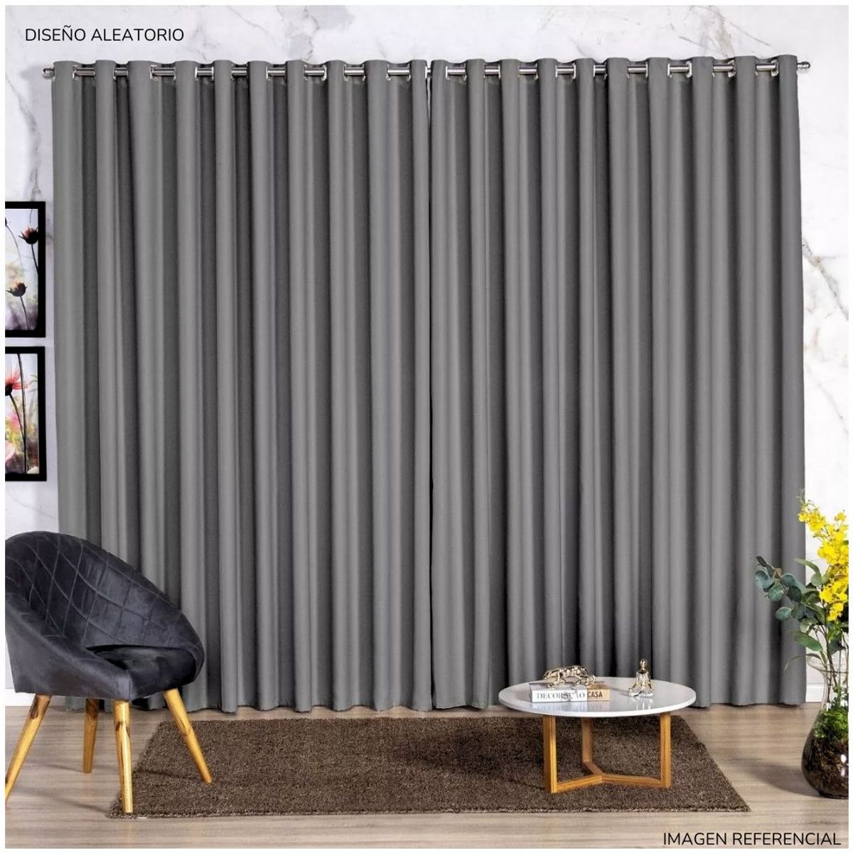 INSPIRA MARKET - Cortina de Sala Oficina Habitación Cuarto 140 x 240