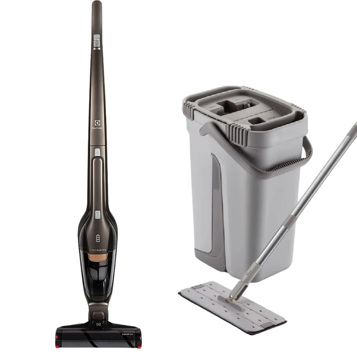 ELECTROLUX - Combo Aspiradora Vertical ERG27 + Trapeador plano MCML02 Electrolux