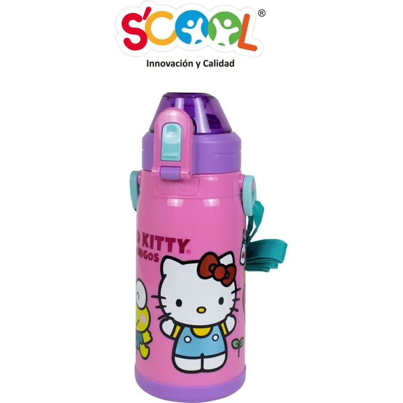 SCOOL - Botella PP térmica 400ml - Hello Kitty R